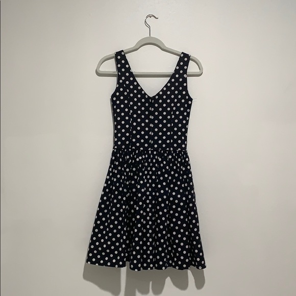 Laura Ashley Vintage Black Polka Dot Dress - Picture 2 of 4